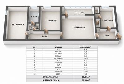 3 camere în Titan – o locuință pe care o poți amenaja după propriul stil - 3