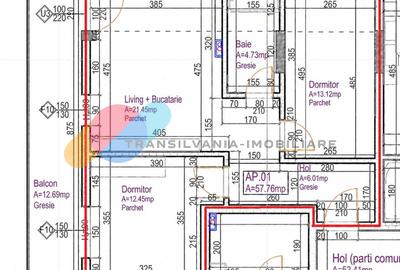 Apartament 3 camere, 58 mp, parcare subterana-Calea Baciului - 7