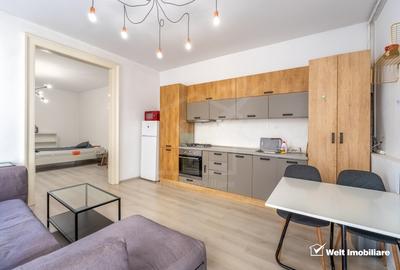 Apartament cu 3 camere semidecomandat, mobilat în Central