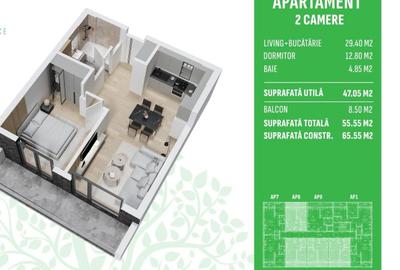 Apartament 2 Camere Otopeni – Libertății| Piscină Privată - 15