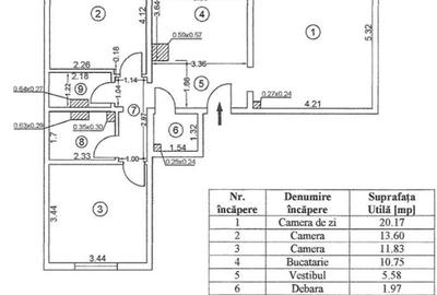 Apartament 3 Camere Decomandat HOL H Bld. Brancoveanu - 9