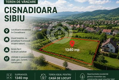 Vanzare Teren Intravilan Constructii - 1340 mp - Cisnadioara, Sibiu - 2