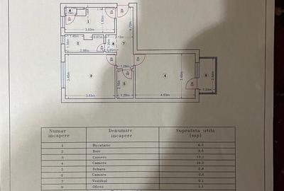 Apartament cu 2 camere decomandat în Apusului