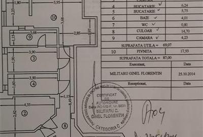 Apartament cu 5 camere decomandat în Grădina Icoanei