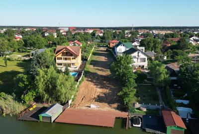 TEREN LAC SNAGOV - PONTON - CASA P+1E - 20ml deschidere - 2