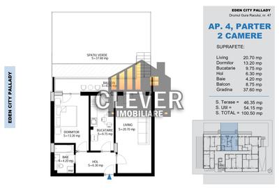 Apartament cu 2 camere decomandat în Theodor Pallady