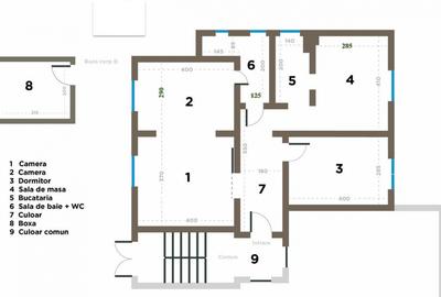 Strada Icoanei - Eminescu, apartament de 3 camere, etaj 1, comision 0% - 12