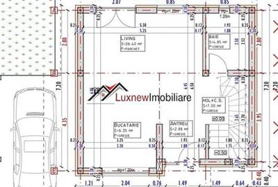 Comision 0%! Casa individuala semifinisata 110 mp utili, teren 400 mp in Luna. - 12