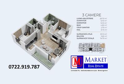 Apartament 3 camere / 2 bai - Metrou Berceni - 8