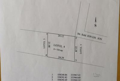 Teren Construcții intravilan de 520 mp, în Văcăresti