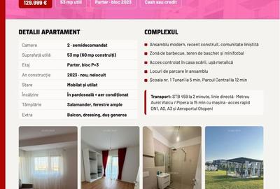 Apartament 2 camere Darwin Residence, Tunari - 13