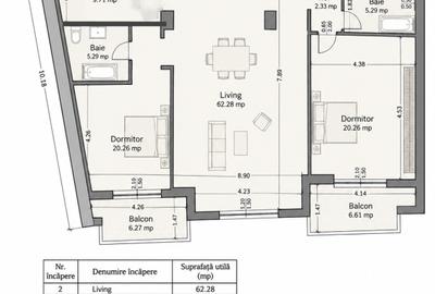 Vânzare apartament unic 2/3 camere 113 mp. Portul Tomis - 4