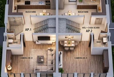 Duplex semifinisat, zona Donath Park - 9