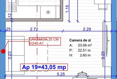 Apartament generos cu 1 cameră, 43 mp, etaj intermediar, zona Terra - 2