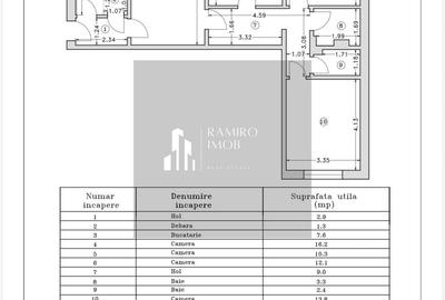 Apartament cu 4 camere decomandat, mobilat în Apărătorii Patriei