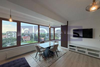 Apartament cu 3 camere decomandat, mobilat în Băneasa