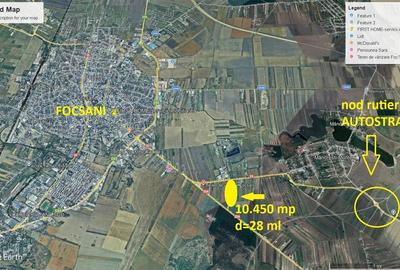 Teren 10.450 mp, D=28 ml, langa AUTOSTRADA A7 - 1