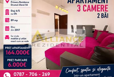 Apartament cu 3 camere decomandat, mobilat în Berceni