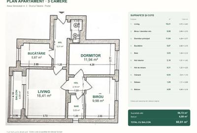 Apartament 3 camere Plaza Mall | Comision 0% - 8
