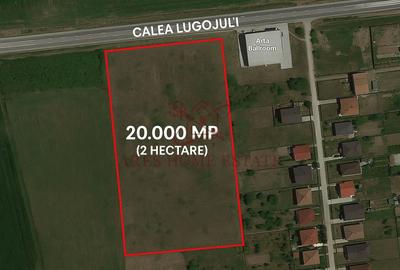 Teren 20.000 mp, 2 fronturi stradale – Calea Lugojului, langa Petrom. - 1
