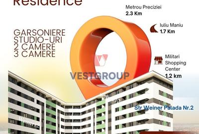 Apartament cu 2 camere decomandat în Militari