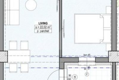 Apartament cu 2 camere decomandat în Vest