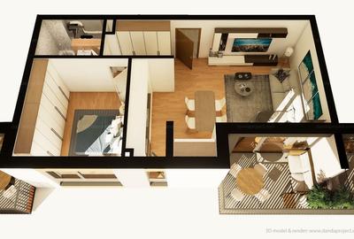 Apartament 2 camere | 53,37 mpu | Terasă | Etaj 1 | Între Lacuri - 10