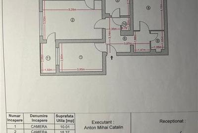 Apartament cu 4 camere nedecomandat în Camil Ressu