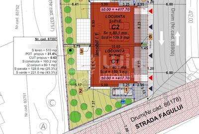 Comision 0% Teren autorizat pentru duplex in Floresti | Str. Fagului - 6