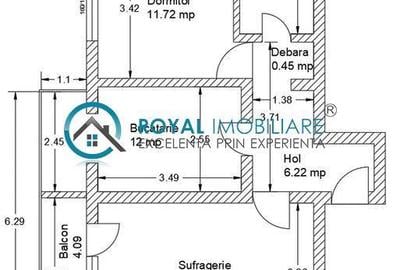 Royal Imobiliare - Vanzare apartament 2 camere, zona Bld Bucuresti - 16
