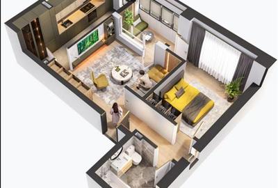 Apartament cu 2 camere decomandat în Galata