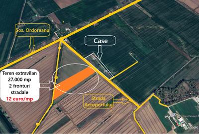 Teren Extravilan 27.373 mp – Cornetu, Str. Aeroportului | 12€/mp - 2