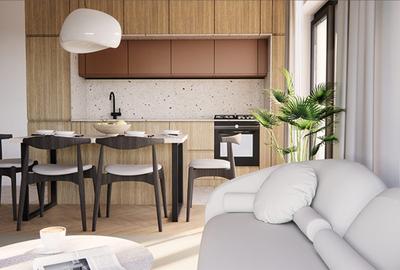 3 camere spatios ,ideal pentru familie ,bucatarie americana - 3