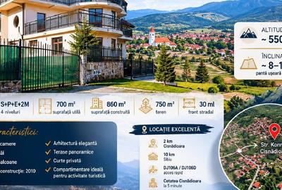 Casă individuală cu 10 camere în Cisnădioara