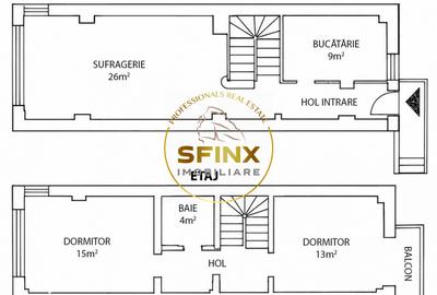 Duplex 3 camere | Primaverii - 13
