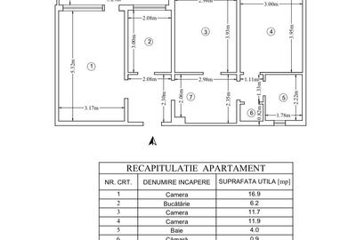 Apartament cu 3 camere decomandat in Tatarasi - 13
