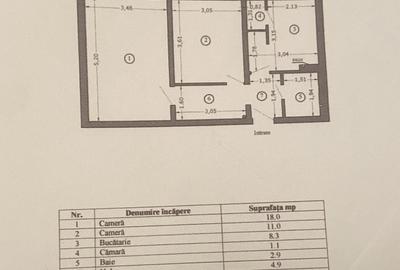 Apartament 2 camere Brancoveanu, Spitalul Marie Curie, decomandat, etaj 3/4 - 14