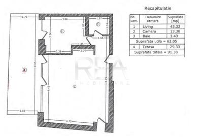 2 camere Moșilor decomandat, centrală, parcare, an 2020, 91 mp, terasa - 8