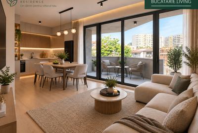 Apartament cu 3 camere semidecomandat în Moșilor