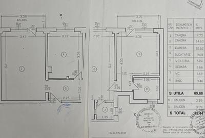 Apartament 3 camere decomandat, 72 mp, PARCARE, la intrarea in parc Tineretului! - 19