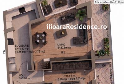 Apartament cu 2 camere decomandat în Nicolae Grigorescu