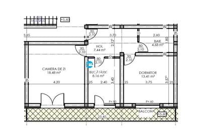 Apartament intabulat, 2 cam D, parcare , Hlincea Manta Rosie - 6