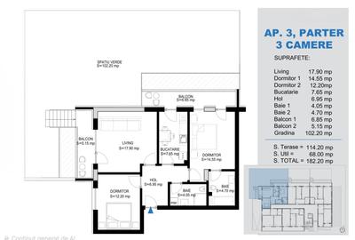 3 camere cu gradina 100mp | Titanul Pallady  | Metrou Teclu 12 minute - 2