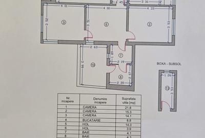 Apartament ultracentral cu 3 camere, 87,2 mp utili – Zona Sala Sporturilor - 10