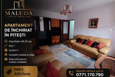 Apartament cu 2 camere nedecomandat, mobilat în Central