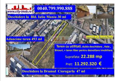 Teren Construcții intravilan de 10000 mp, în Vest