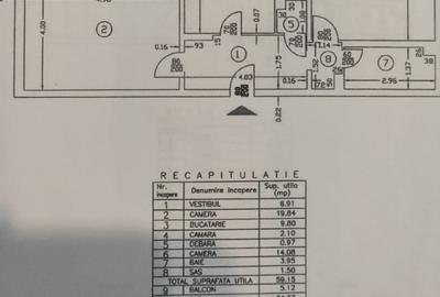 Apartament cu 2 camere decomandat în Sebastian
