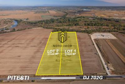 Vanzare teren 55.000 mp | Deschidere  180 m la DJ 702G | La 20 km de Pitesti - 1