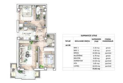 Apartament MODERN 3 camere intr un Complex Rezidential NOU la un SUPER PRET !! - 1