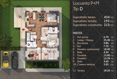 Casa P+M cu sistem HVAC | Pompa de caldura | Panouri fotovoltaice | Smart Home - 17